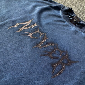 Oversized Vintage Faded Tee – Blue
