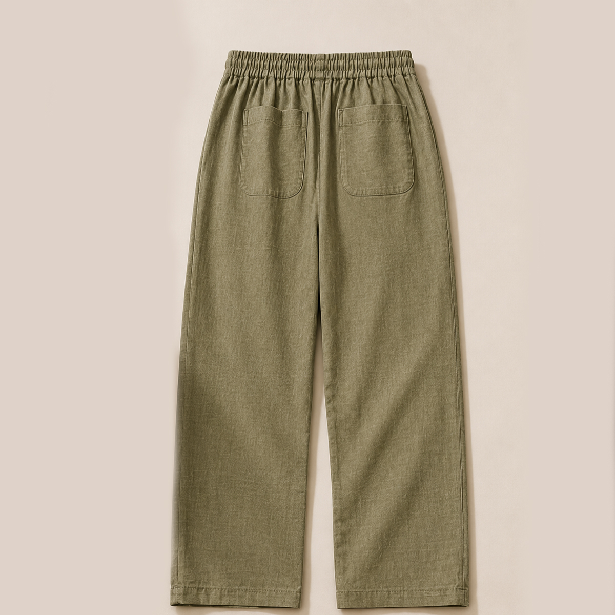 VAULT Élan Relaxed 100% Linen Trousers – Beige | Premium Linen Pants - Image 6