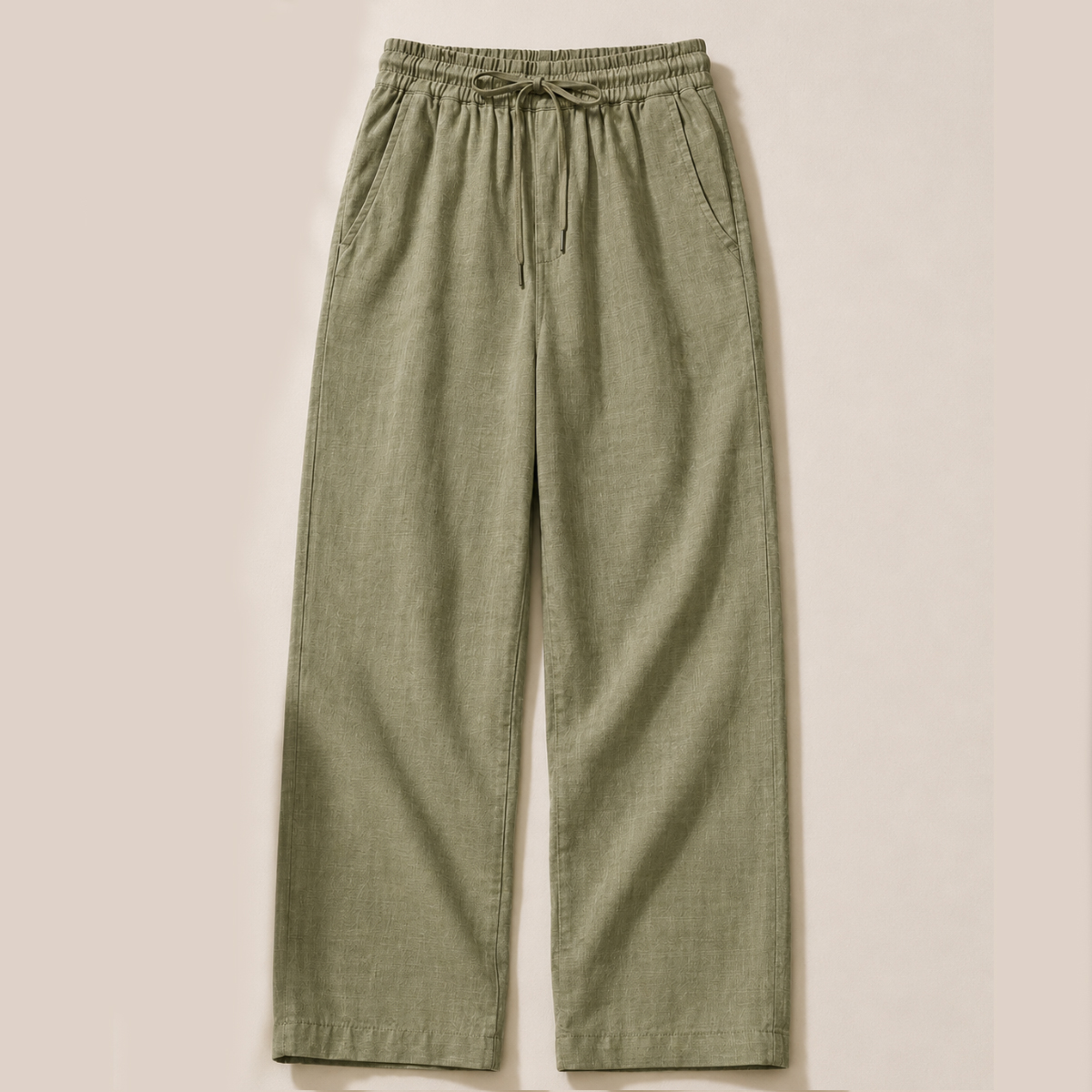 VAULT Élan Relaxed 100% Linen Trousers – Beige | Premium Linen Pants - Image 5